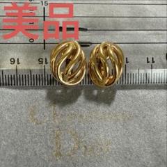 Christian Dior ゴールドカラーイヤリング　ビンテージ　美品