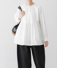 美品　かぐれ　長袖ブラウス　日本製　レーヨン　麻　茶色　ベージュ　フリーサイズ 2025年最新】かぐれ レディース 長袖 シャツ・ブラウスの人気