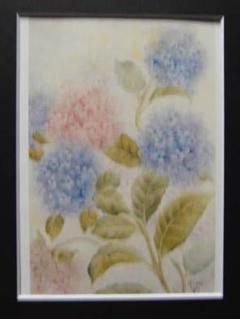 ナンシー ガン、紫陽花、★極希少画集★、新品高級額・額装付、状態良好 ナンシー ガン、紫陽花、☆極希少画集☆、新品高級額・額装付