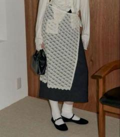 美品 GIUNON ribbon wrap skirt レーススカート