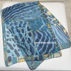 エルメス HERMES シルクモスリン ストール 野生とカモフラージュ