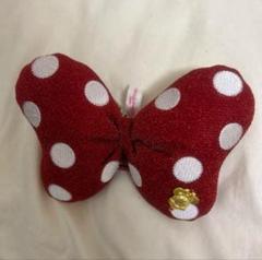 ディズニー ミニーちゃんリボン ヘアゴム クリップ付き