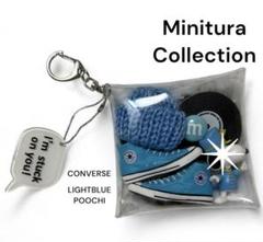 ガチャ詰めポーチ CONVERSE RECOOD MUJIC 水色ポーチのサムネイル