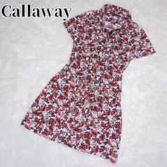 美品✨キャロウェイ Callaway ワンピース ポロシャツ 花柄 ゴルフウェア