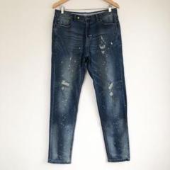 NUMBER (N)INE DENIM ペイント＆ダメージ加工デニムパンツ L