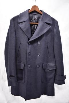 ルビアム1911　ロングピーコート　ヘリンボーン　大きいサイズ52　ウール ルビアム1911ロングピーコートヘリンボーン大きいサイズ52ウール