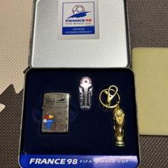 ★未使用★フランス98FIFAワールドカップZIPPO&キーホルダー3ー3321 ☆未使用☆フランス98FIFAワールドカップZIPPO&キーホルダー3ー