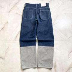 A15892 美品 kudos ツートンワイドストレートデニム　2