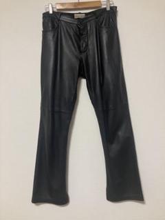 EMPORIO ARMANIエンポリオアルマーニ★レザーパンツ黒 vintage EMPORIO ARMANI black leather pants | NOIR ONLINE
