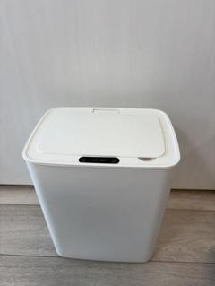 【美品】自動開閉機能付きホワイトゴミ箱