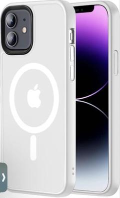 iPhone 12 / 12 Pro 用 ケース 半透明 マグネット搭載