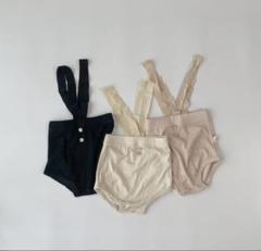 【2枚set!】サスペンダー付きハーフパンツ 70cm【24時間以内発送】
