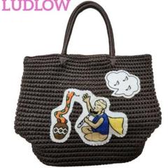 希少美品】ラドローLUDLOW エコバッグ定価2万ライオン黒アニマル
