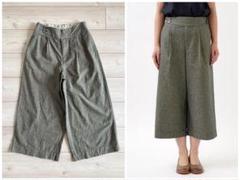 パラスパレス インディゴ千鳥タックパンツ 3 日本製 ウエスト