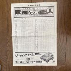 阪神甲子園球場 1979年11月25日号