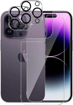iPhone14 Pro Max 背面フィルム2枚 レンズ保護フィルム2枚