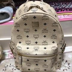 MCM リュック ベージュ