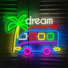 ネオン祭り 最安値 在庫限り【ホリデー 旅行トロピカルカー LEDネオンサインo