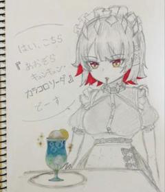 手描きアナログイラスト A4 手描き イラスト】 同人 ファンアート鉛筆画 原画 ケント紙