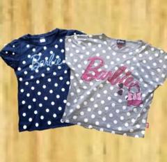 Barbie 160cm ドット柄Tシャツ2点セット 女の子 バービー