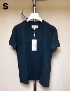 新品 S マルジェラ 24aw ガーメントダイ ロゴTシャツ 黒 17416