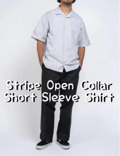 トップス OVY Stripe Open Collar Shirt Stripe Open Collar Short Sleeve Shirt | OVY