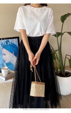glamorous garden パール付きTシャツ　新品未使用タグ付き