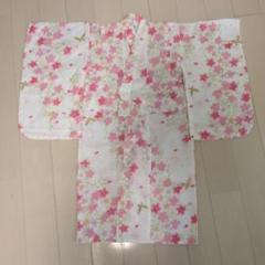 桜柄　可愛い　ピンク　浴衣　サイズ100