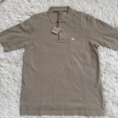 新品タグ付き　Burberry London ベージュ ポロシャツ 新品タグ付き