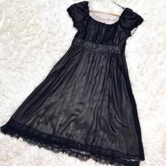 WITWAY✨美品　フレアワンピース オフショル　シフォン　ブラック（9AR）