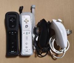 Wiiリモコンプラス　ヌンチャク　2個セット ホワイト　ブラック