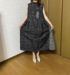 着物リメイクワシャツワンピース 大島紬正絹 モデル158cm 45キロ 着物リメイクシャツワンピース 大島紬正絹 モデル158cm 45キロ M