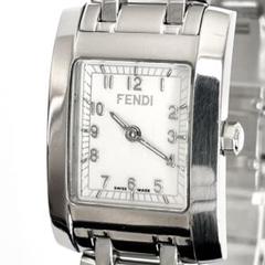 稼働品☆新品電池　FENDIフェンディ　３３００L　アフターダイヤ　レディース FENDI フェンディ スクエアフェイス 腕時計 3300L シルバー