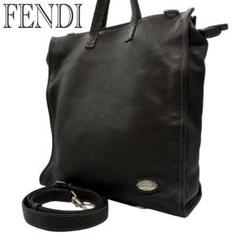 FENDI セレリア ステッチ トートバッグ 2WAY ショルダー レザー