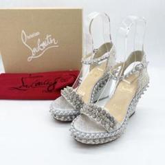 今季モデル　クリスチャンルブタン　ウェッジソール　サンダル　ブラック　36 CHRISTIAN LOUBOUTIN(クリスチャンルブタン) サンダル 36