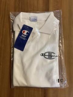 Champion ゴルフ ポロシャツ ホワイト　裾リブあり