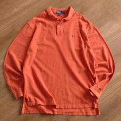 Polo by Ralph Lauren ポロシャツ/長袖/オレンジ/古着/XL