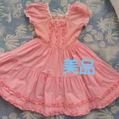 美品】シャーリーテンプル ギンガムチェック 半袖ワンピース