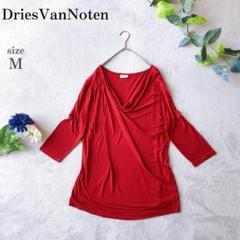 美品◆DRIES VAN NOTEN／ドリス／21SS／カシュクールワンピース DRIES VAN NOTEN／ドリス／21SS／レンライカフタンワンピース