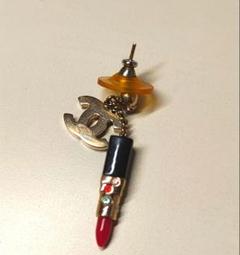シャネル ココ リップスティック ピアス 美品 【鑑定済】