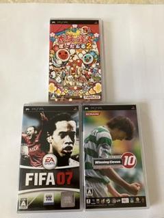 PSPソフトセット 太鼓の達人ぽ〜たぶる2 FIFA 07 ウイイレ10