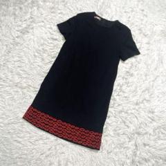 MSGM ミニワンピース Tシャツ ブラック 黒 XS相当 - メルカリ