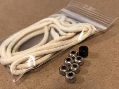 注目ブランド ゴローズ メルカリ - プラビーズ 鹿ヒモ 無垢ビーズ6発 シルバー アクセサリー
