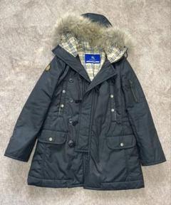 バーバリーブルーレーベル ファー付き ダウンジャケット クリーニング済 美品 BURBERRY BLUE LABEL バーバリーブルーレーベル レディース