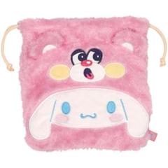 新品　シナモロール　ボア巾着　もこもこポーチ　サンリオ