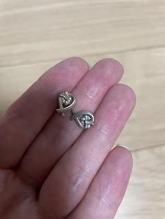 【極美品】ティファニー　ラビングハート　ピアス片耳 TIFFANY&Co.】ティファニー ラビングハート ピアス シルバー925