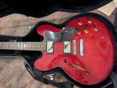 週末値下げ Epiphone dot CH ES-335スタイル ハードケース付 Epiphone ES-335 レッド ハードケース付 - メルカリ