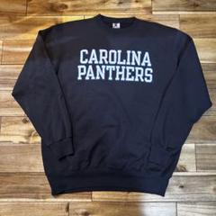 ブラックChampion スウェットシャツ carolina panthers