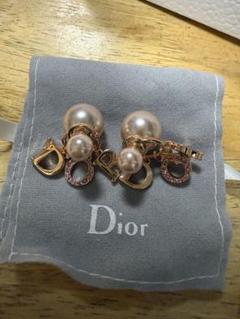 2449 台紙付き極美品✨Dior ピアスピンクゴールド