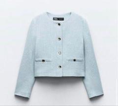 ZARA - 新品❤ZARA メタリック テクスチャー ジャケットの通販